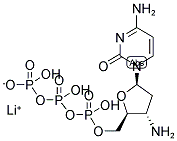 3'-AMINO-2',3'-DIDEOXYCYTIDINE-5'-TRIPHOSPHATE LITHIUM SALT 结构式