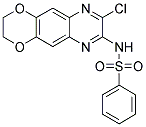 N-(8-CHLORO-2,3-DIHYDRO[1,4]DIOXINO[2,3-G]QUINOXALIN-7-YL)BENZENESULFONAMIDE 结构式