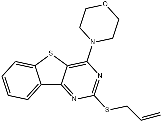 2-(ALLYLSULFANYL)-4-MORPHOLINO[1]BENZOTHIENO[3,2-D]PYRIMIDINE 结构式