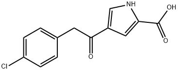 4-[2-(4-CHLOROPHENYL)ACETYL]-1H-PYRROLE-2-CARBOXYLIC ACID 结构式