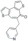 5-(PYRIDIN-3-YLMETHYL)-4H-THIENO[3',2':3,4]CYCLOHEPTA[1,2-B]THIOPHEN-4-ONE 结构式