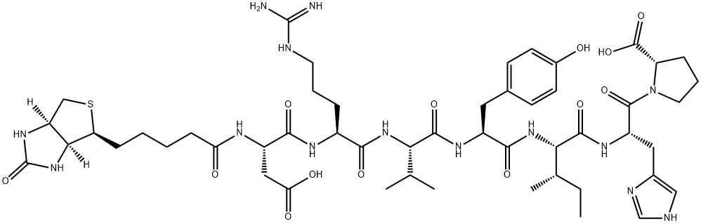 BIOTINYL-ANGIOTENSIN I/II (1-7) 结构式