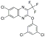 3,5-DICHLOROPHENYL 6,7-DICHLORO-3-(TRIFLUOROMETHYL)-2-QUINOXALINYL ETHER 结构式