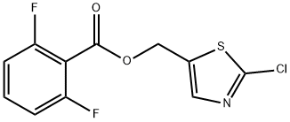 (2-CHLORO-1,3-THIAZOL-5-YL)METHYL 2,6-DIFLUOROBENZENECARBOXYLATE 结构式