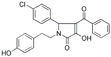 4-BENZOYL-5-(4-CHLOROPHENYL)-3-HYDROXY-1-(4-HYDROXYPHENETHYL)-1H-PYRROL-2(5H)-ONE 结构式