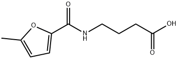 4-[(5-METHYL-FURAN-2-CARBONYL)-AMINO]-BUTYRIC ACID 结构式