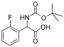 BOC-2-FLUORO-DL-PHENYLGLYCINE 结构式