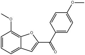 (7-METHOXY-1-BENZOFURAN-2-YL)(4-METHOXYPHENYL)METHANONE 结构式