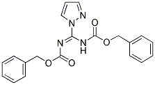 N,N'-BIS(BENZYLOXYCARBONYL)-1H-PYRAZOLE-1-CARBOXAMIDINE 结构式