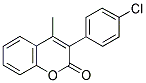 3(4'-CHLOROPHENYL)-4-METHYLCOUMARIN 结构式