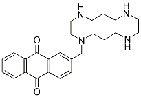 1-(9,10-ANTHRAQUINON-2-YL-METHYL)-1,4,8,11-TETRAAZACYCLOTETRADECANE 结构式