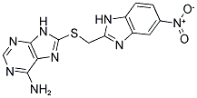 8-([(5-NITRO-1H-BENZIMIDAZOL-2-YL)METHYL]THIO)-9H-PURIN-6-AMINE 结构式