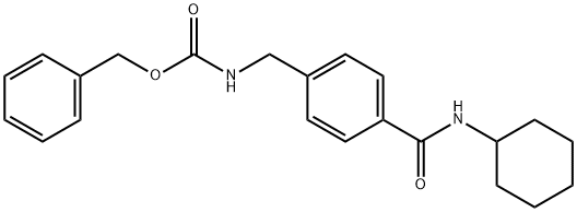 BENZYL N-(4-[(CYCLOHEXYLAMINO)CARBONYL]BENZYL)CARBAMATE 结构式