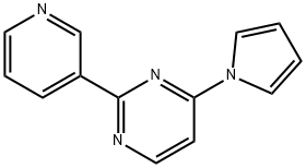 2-(3-PYRIDINYL)-4-(1H-PYRROL-1-YL)PYRIMIDINE 结构式