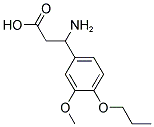 3-胺基-3-(3-甲氧基-4-丙氧基-苯基)丙酸酯 结构式