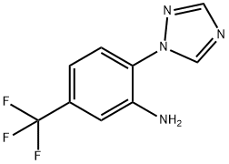 2-(1H-1,2,4-TRIAZOL-1-YL)-5-(TRIFLUOROMETHYL)ANILINE 结构式