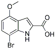 7-BROMO-4-METHOXY-1H-INDOLE-2-CARBOXYLIC ACID 结构式