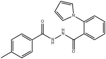 N'-(4-METHYLBENZOYL)-2-(1H-PYRROL-1-YL)BENZENECARBOHYDRAZIDE 结构式