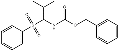 BENZYL N-[2-METHYL-1-(PHENYLSULFONYL)PROPYL]CARBAMATE 结构式