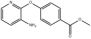 4-(3-AMINO-PYRIDIN-2-YLOXY)-BENZOIC ACID METHYL ESTER 结构式