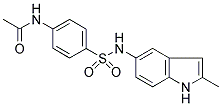 4-ACETAMIDO-N-[2-METHYL-1H-INDOL-5-YL]BENZENESULPHONAMIDE 结构式
