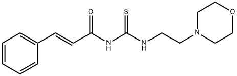 N-(((2-MORPHOLIN-4-YLETHYL)AMINO)THIOXOMETHYL)-3-PHENYLPROP-2-ENAMIDE 结构式