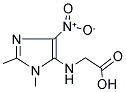 [(1,2-DIMETHYL-4-NITRO-1H-IMIDAZOL-5-YL)AMINO]ACETIC ACID 结构式