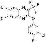 2-(4-BROMO-3-CHLOROPHENOXY)-6,7-DICHLORO-3-(TRIFLUOROMETHYL)QUINOXALINE 结构式