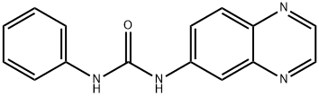 N-PHENYL-N'-(6-QUINOXALINYL)UREA 结构式