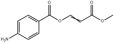 (E)-3-甲氧基-3-氧代丙-1-烯-1-基4-氨基苯甲酸 结构式