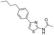 N-[4-(4-BUTYLPHENYL)-1,3-THIAZOL-2-YL]ACETAMIDE 结构式