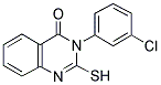 3-(3-CHLORO-PHENYL)-2-MERCAPTO-3H-QUINAZOLIN-4-ONE 结构式