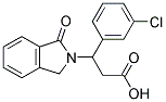 3-(3-CHLOROPHENYL)-3-(1-OXO-1,3-DIHYDRO-2H-ISOINDOL-2-YL)PROPANOIC ACID 结构式