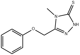 4-甲基-5-苯氧基甲基-4H-[1,2,4]三唑-3-硫醇 结构式