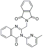 2-{[3-(6-METHYLPYRIDIN-2-YL)-4-OXO-3,4-DIHYDROQUINAZOLIN-2-YL]METHYL}-1H-ISOINDOLE-1,3(2H)-DIONE 结构式