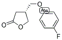 (R)-4-(4-FLUOROPHENOXY)METHYL BUTYROLACTONE 结构式