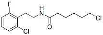 6-CHLORO-N-(2-CHLORO-6-FLUOROPHENETHYL)HEXANAMIDE 结构式