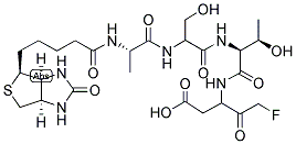 BIOTINYL-ALA-SER-THR-DL-ASP-FLUOROMETHYLKETONE 结构式