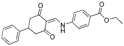 Ethyl 4-{[(2,6-dioxo-4-phenylcyclohexylidene)methyl]amino}benzoate 结构式