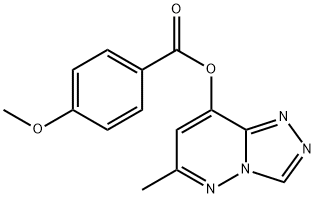 6-METHYL[1,2,4]TRIAZOLO[4,3-B]PYRIDAZIN-8-YL 4-METHOXYBENZENECARBOXYLATE 结构式