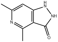 4,6-DIMETHYL-1,2-DIHYDRO-PYRAZOLO[4,3-C]PYRIDIN-3-ONE 结构式