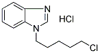 1-(5-氯戊基)-1H-1,3-苯并二唑盐酸盐 结构式