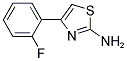 4-(2-FLUORO-PHENYL)-THIAZOL-2-YLAMINE 结构式