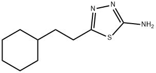 5-(2-环己基-乙基)-[1,3,4]噻二唑-2-基胺 结构式