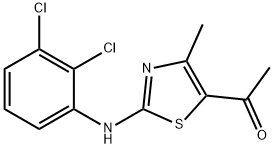 1-[2-(2,3-DICHLOROANILINO)-4-METHYL-1,3-THIAZOL-5-YL]-1-ETHANONE 结构式