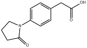 2-[4-(2-氧代吡咯烷-1-基)苯基]乙酸 结构式