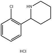 2-(2-氯苯基)哌啶,盐酸盐 结构式