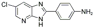 4-(6-CHLORO-3H-IMIDAZO[4,5-B]PYRIDIN-2-YL)-PHENYLAMINE 结构式