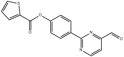 4-(4-FORMYL-2-PYRIMIDINYL)PHENYL 2-THIOPHENECARBOXYLATE 结构式