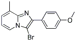 3-BROMO-2-(4-METHOXYPHENYL)-8-METHYLIMIDAZO[1,2-A]PYRIDINE 结构式